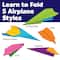 Creativity for Kids® Stunt Squadron™ Neon Glow Paper Airplane Kit